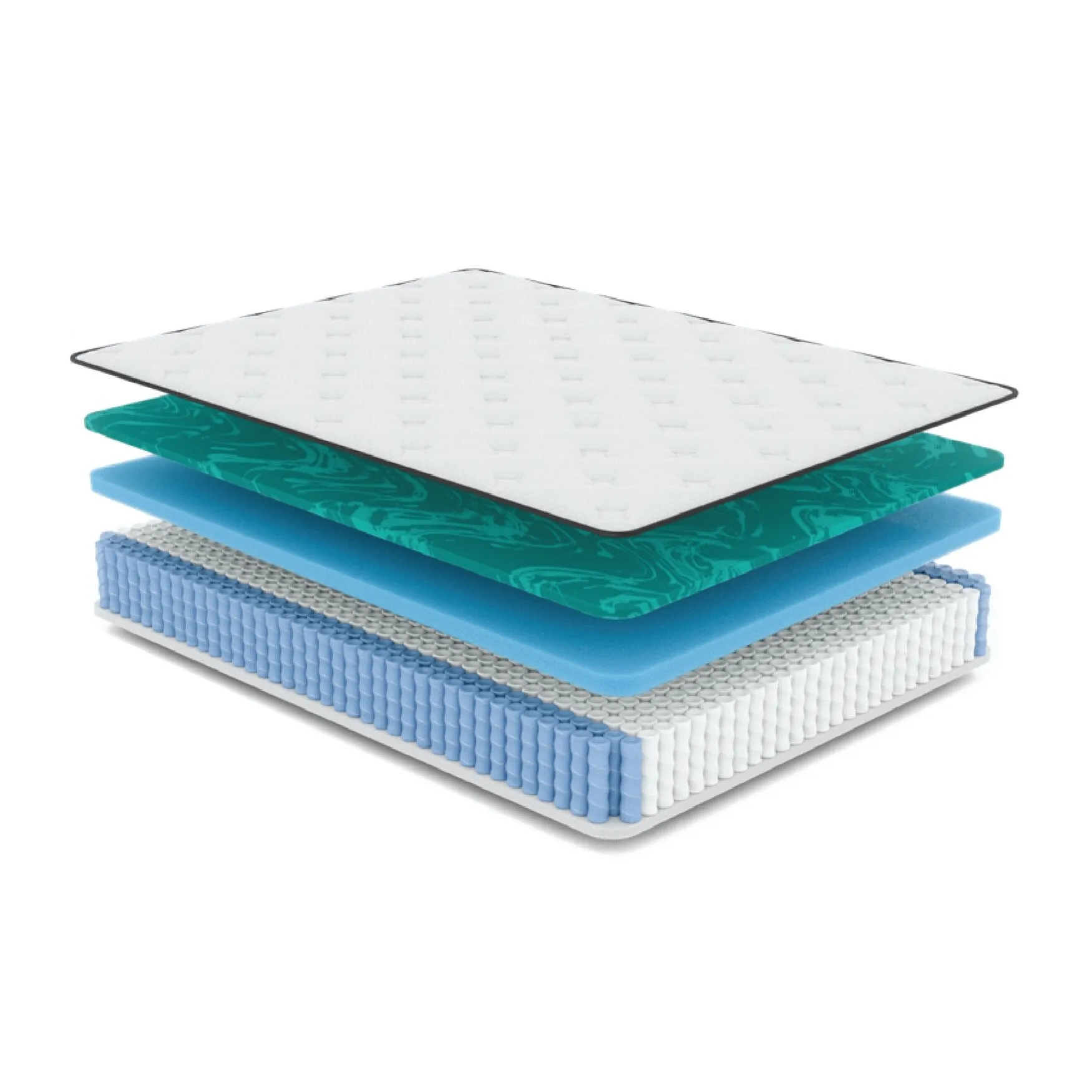 11" Gel Memory Foam Quilted Hybrid, Medium, Cal King Mattress