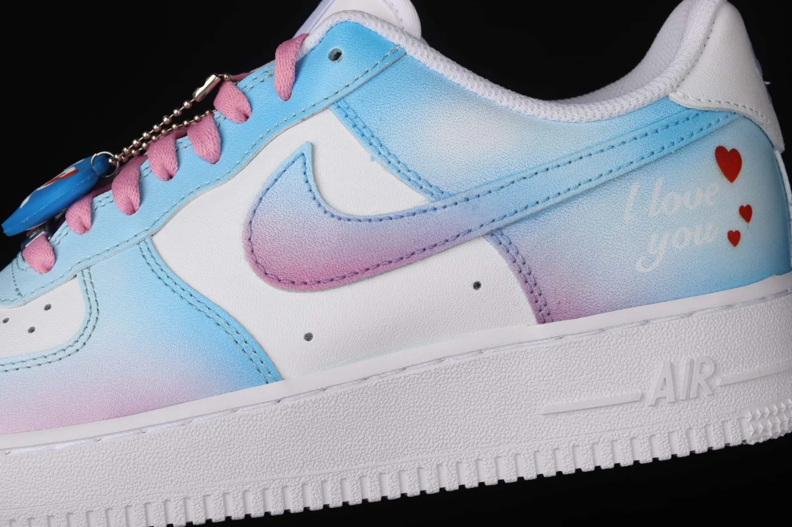 2021 Nike Air Force 1 07 Low Valentine's Day White Pink Blue CW2288-145