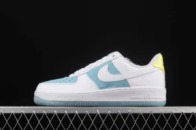 2021 Nike Air Force 1 07 Low White Light Blue AA7687-400