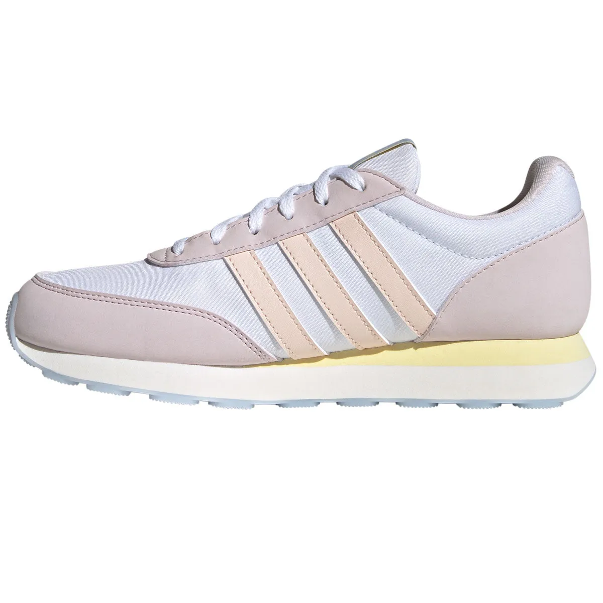 adidas Run 60s 3.0 Trainers - Womens - White/Wonder Quartz/Blue Dawn