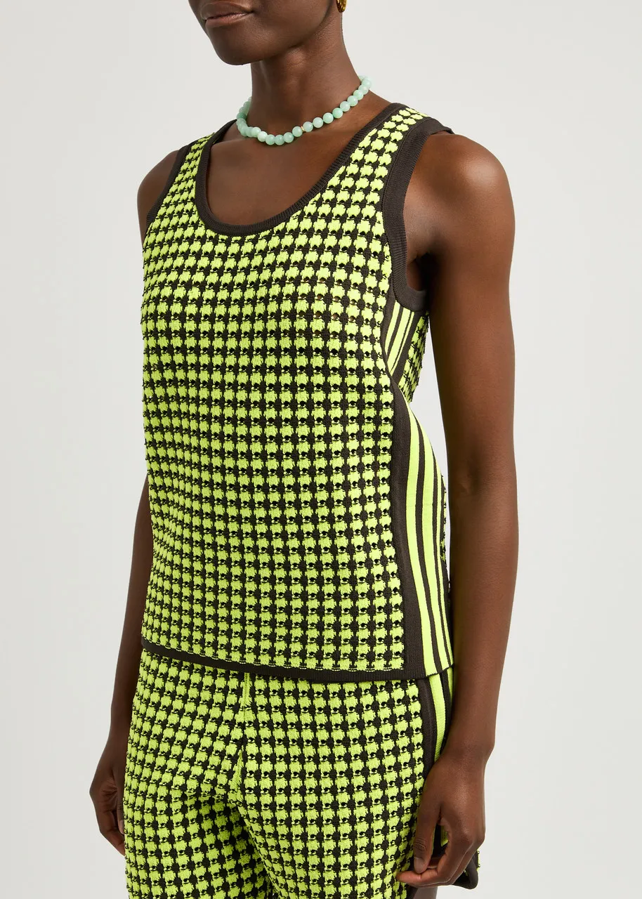 ADIDAS X WALES BONNER Patterned-intarsia crochet-knit vest  -                         -                     -                