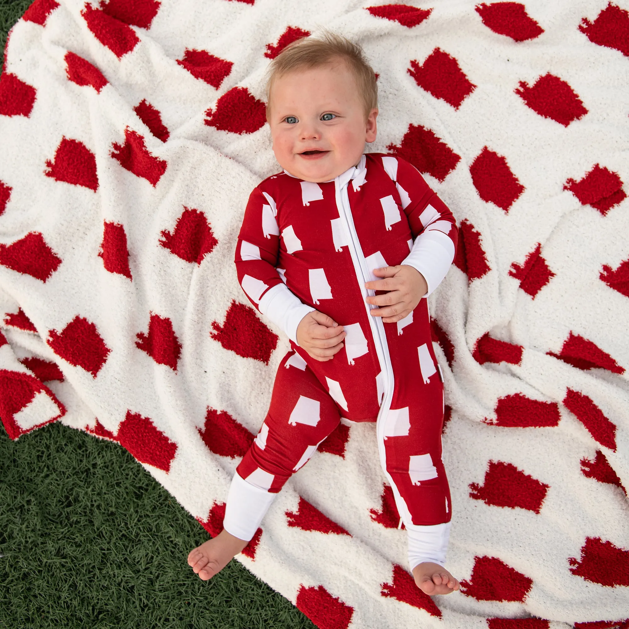 Alabama Crimson & White PLUSH BLANKET