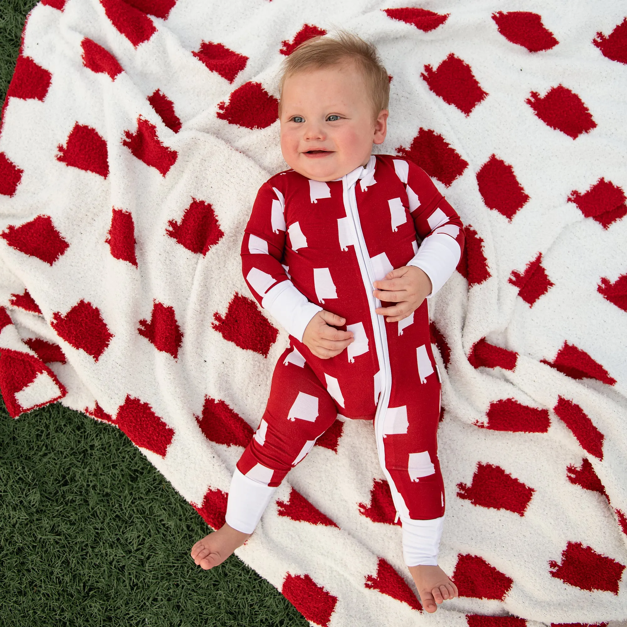 Alabama Crimson & White PLUSH BLANKET