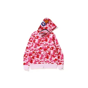 BAPE Big ABC Camo Shark Full Zip Hoodie Pink