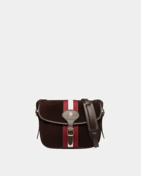 Beckett Crossbody Bag in Ebano Suede And Leather