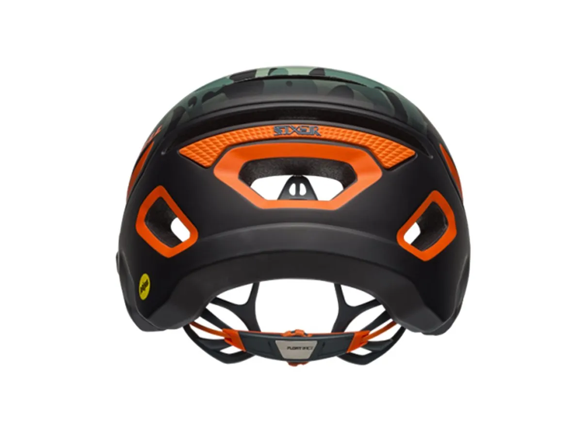 Bell Sixer MIPS MTB Helmet - Matt Black-Dark Green-Orange-Oak - 2019