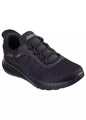 Black Bobs Squad Chaos in Colour Slip Ins Trainers by Skechers | Look Again