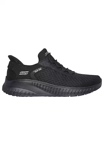 Black Bobs Squad Chaos in Colour Slip Ins Trainers by Skechers | Look Again