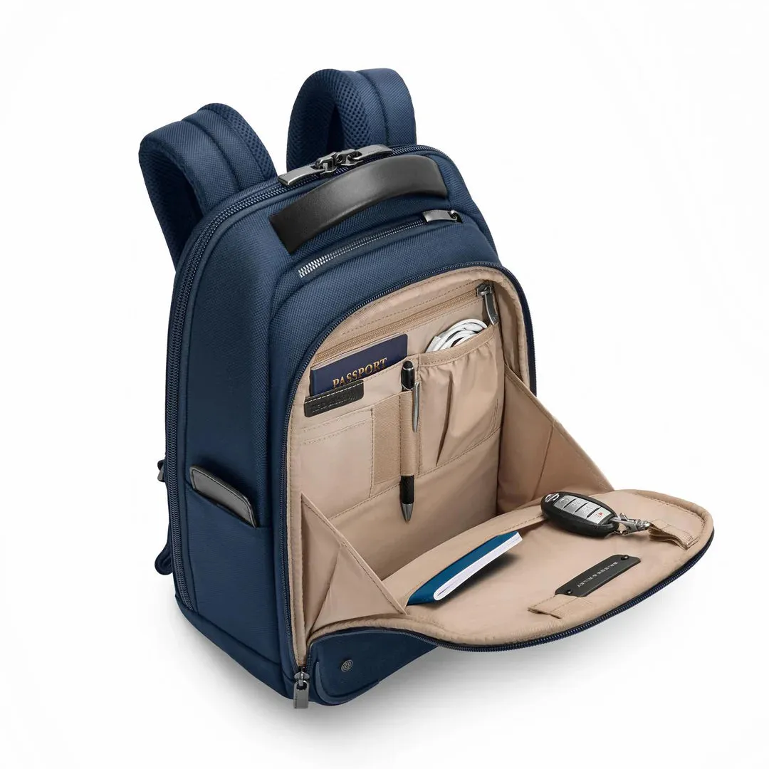 Briggs & Riley @Work Slim Backpack - Navy