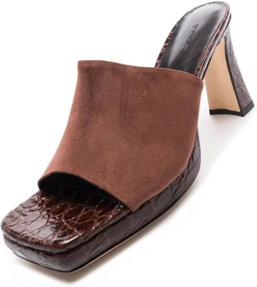 BY FAR Beliz 90mm mules Brown