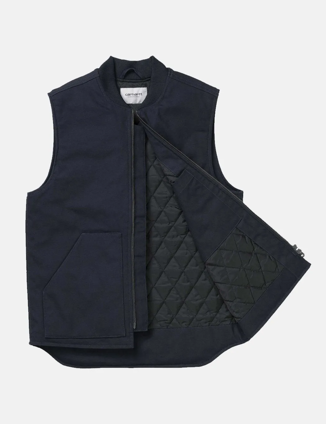 Carhartt-WIP Vest (Dearborn Organic Canvas) - Dark Navy Blue