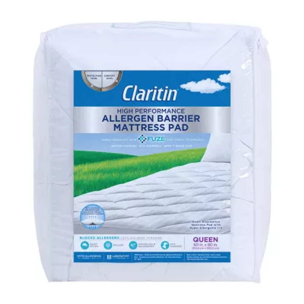 Claritin High Performance Allergen Barrier Mattress Pad