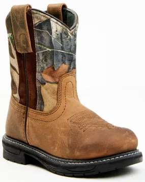 Cody James Boys' Real Tree Camo Work Boot - Round Toe