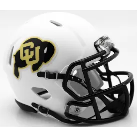 Colorado Buffaloes Riddell Speed White Mini Helmet