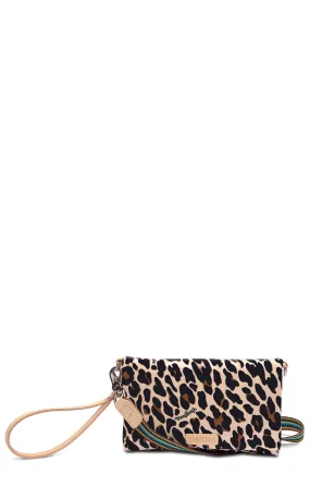 Consuela Mona Shades of Coffee Leopard Print Uptown Crossbody Bag