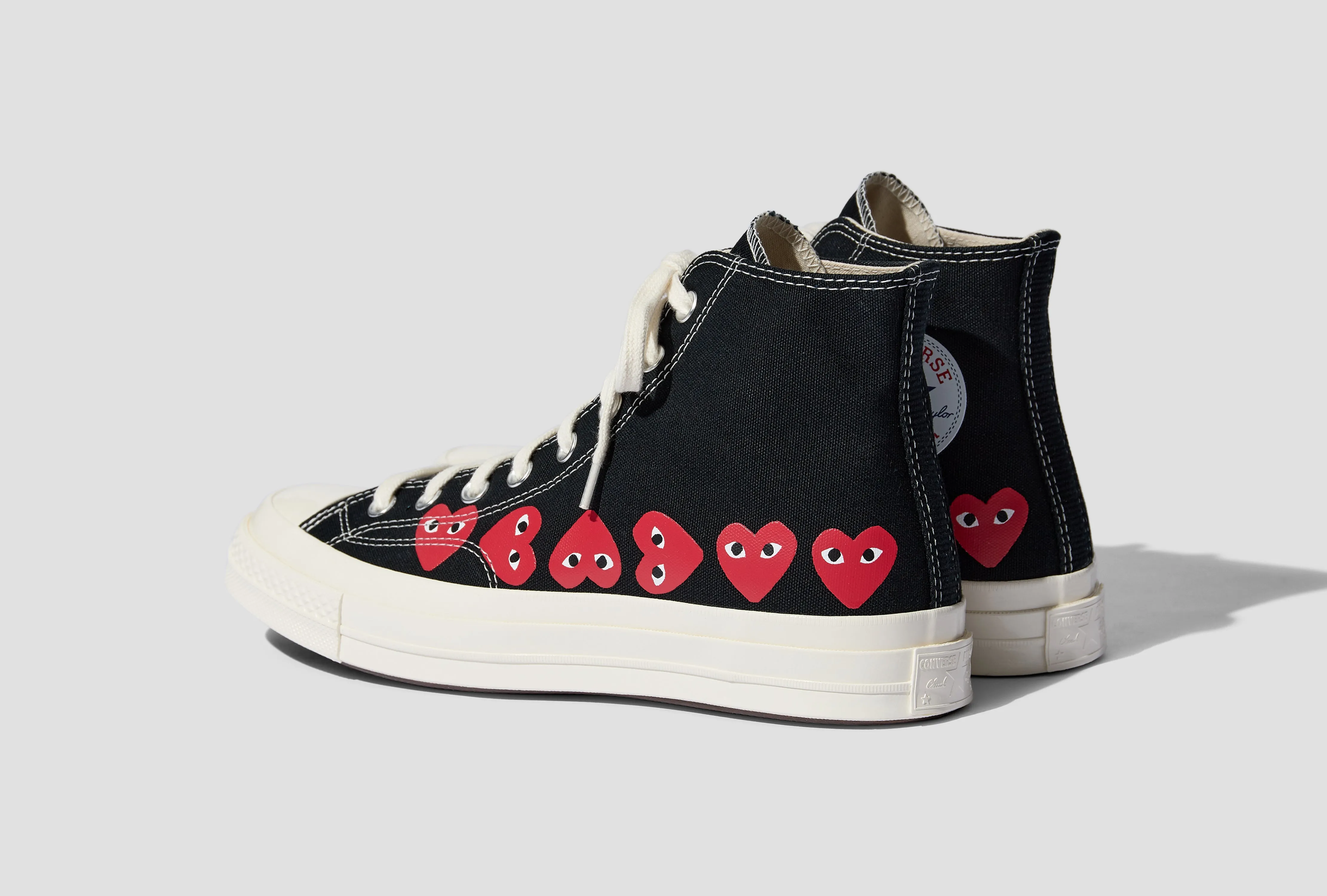 CONVERSE - MULTI RED HEART CHUCK TAYLOR ALL STAR '70 HIGH P1K127 Black