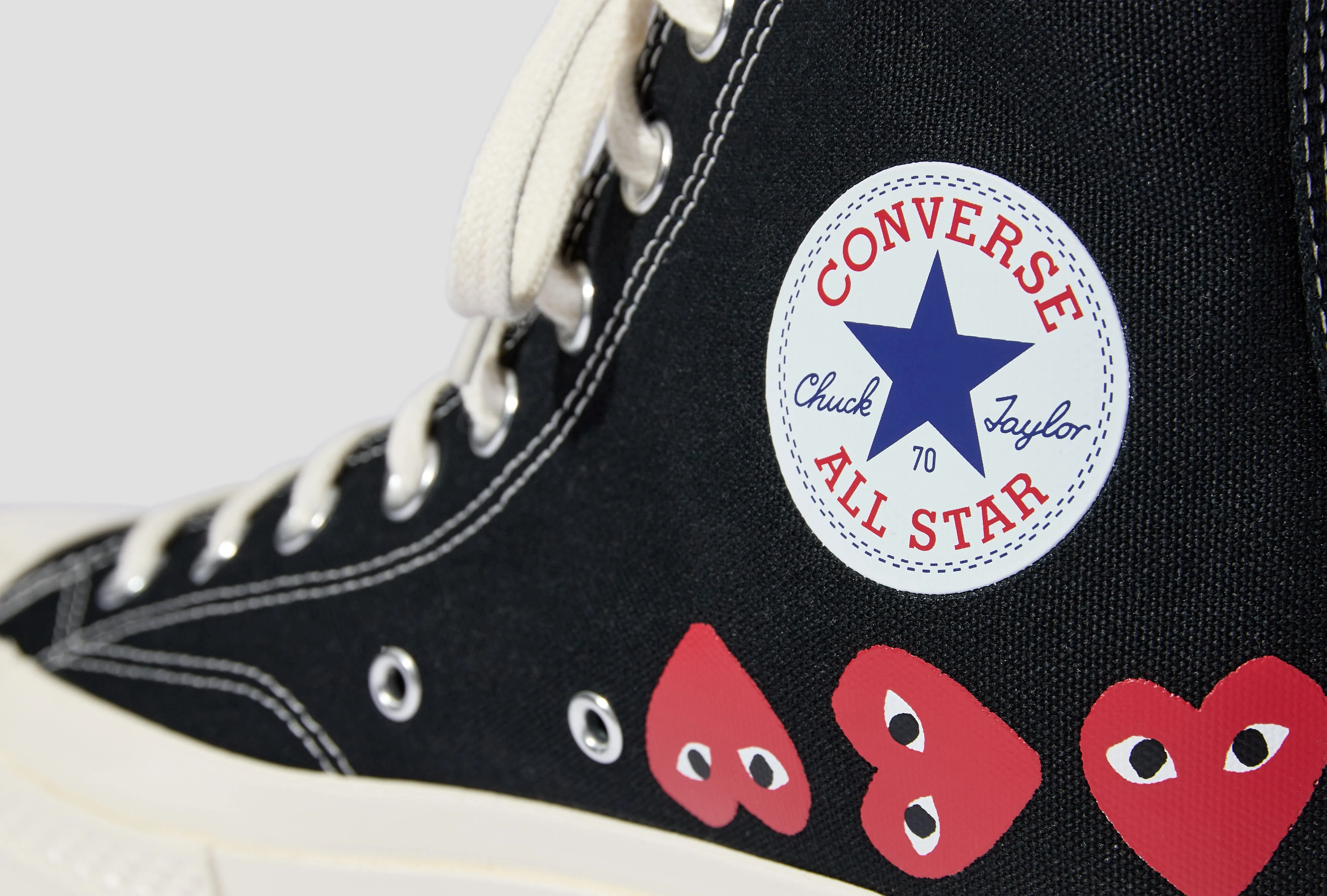 CONVERSE - MULTI RED HEART CHUCK TAYLOR ALL STAR '70 HIGH P1K127 Black