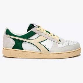 Diadora Magic Basket Low 80s Leather Trainers W/FG