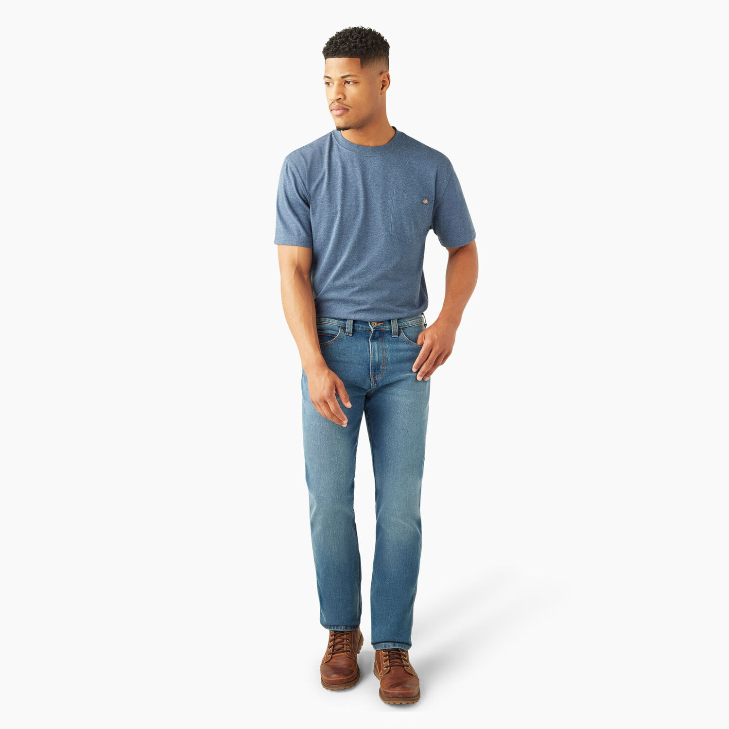 Dickies Men's FLEX Slim Fit Jeans in Mid Wash