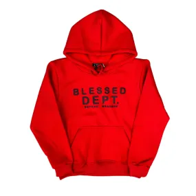 Disaster Blessed Red/Black Hoodie Kids