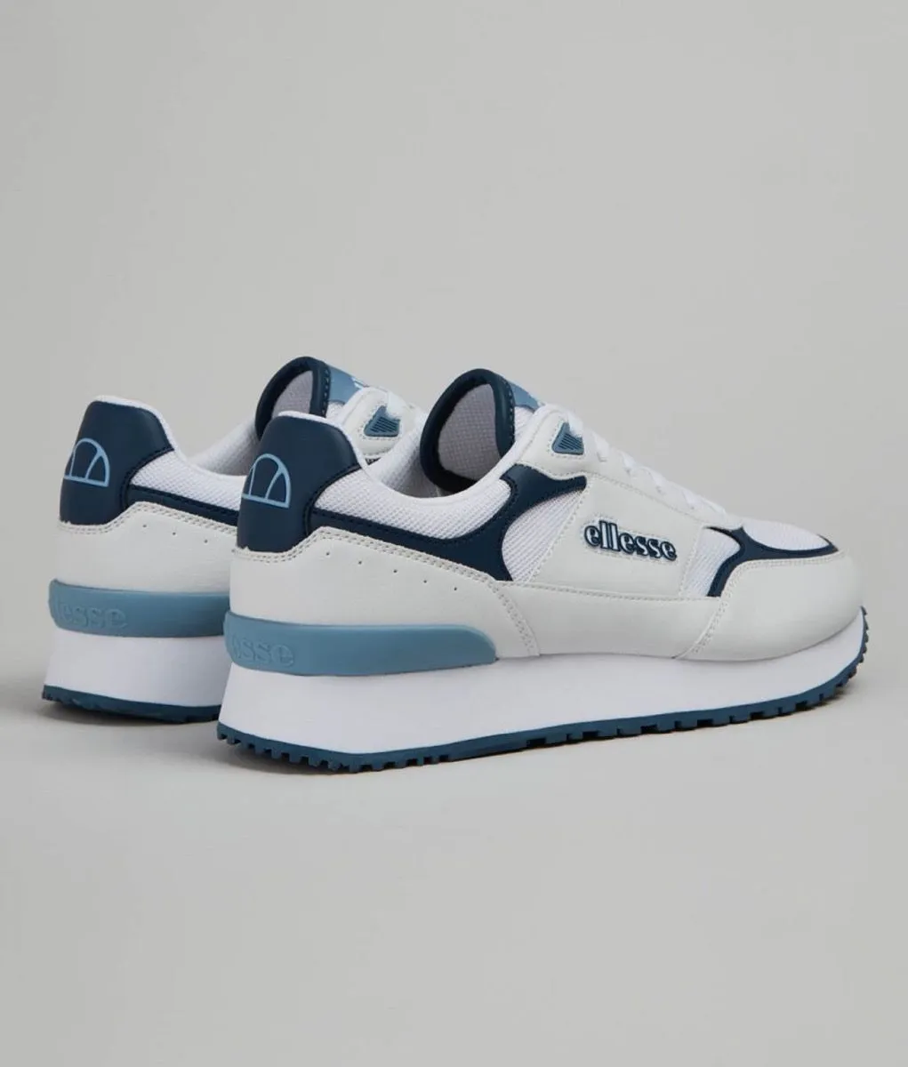 Ellesse Gara Runner Synthetic Trainers White/Navy