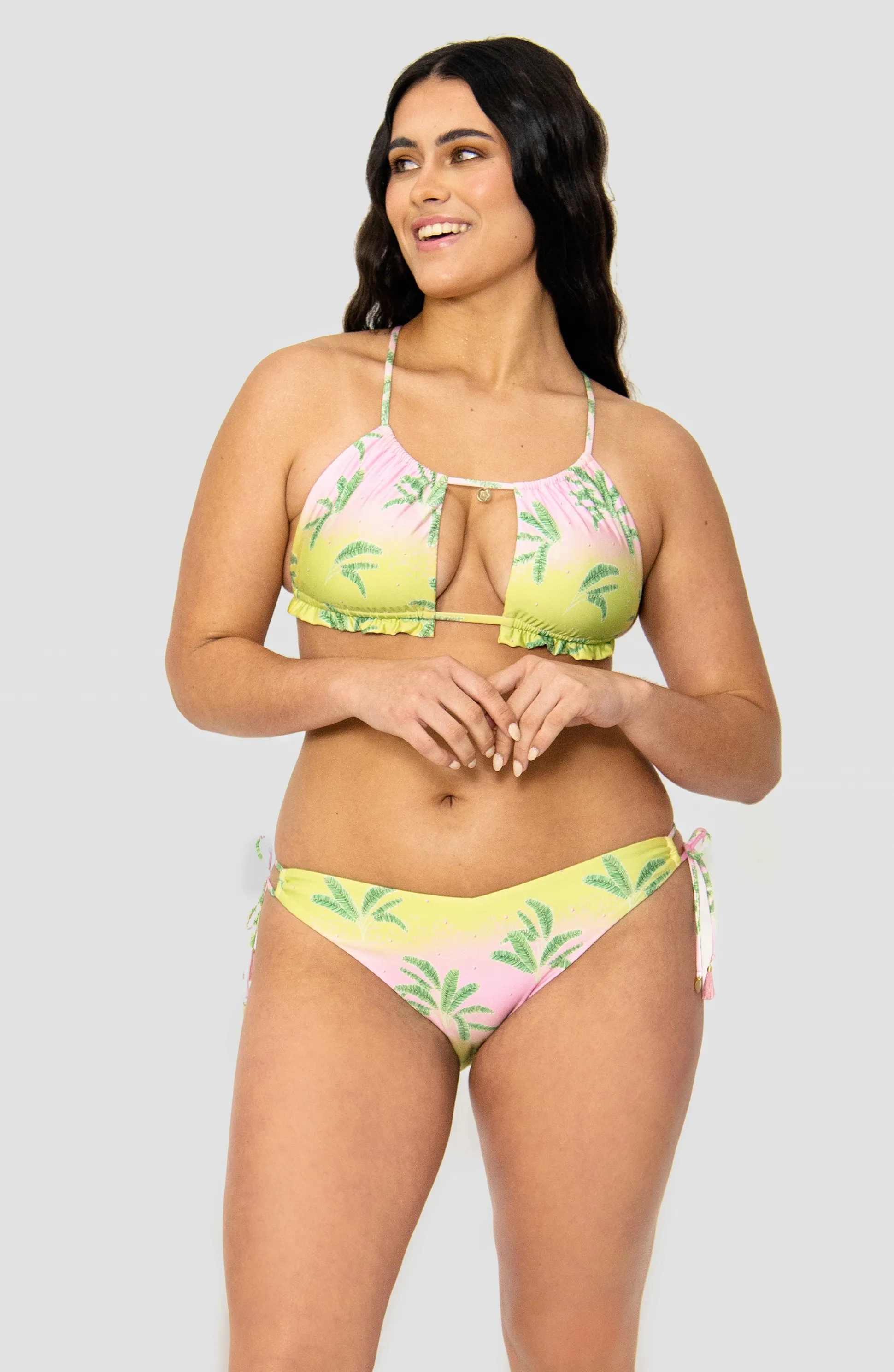 Estampado Palmas  Aurora, Conjunto Bikini