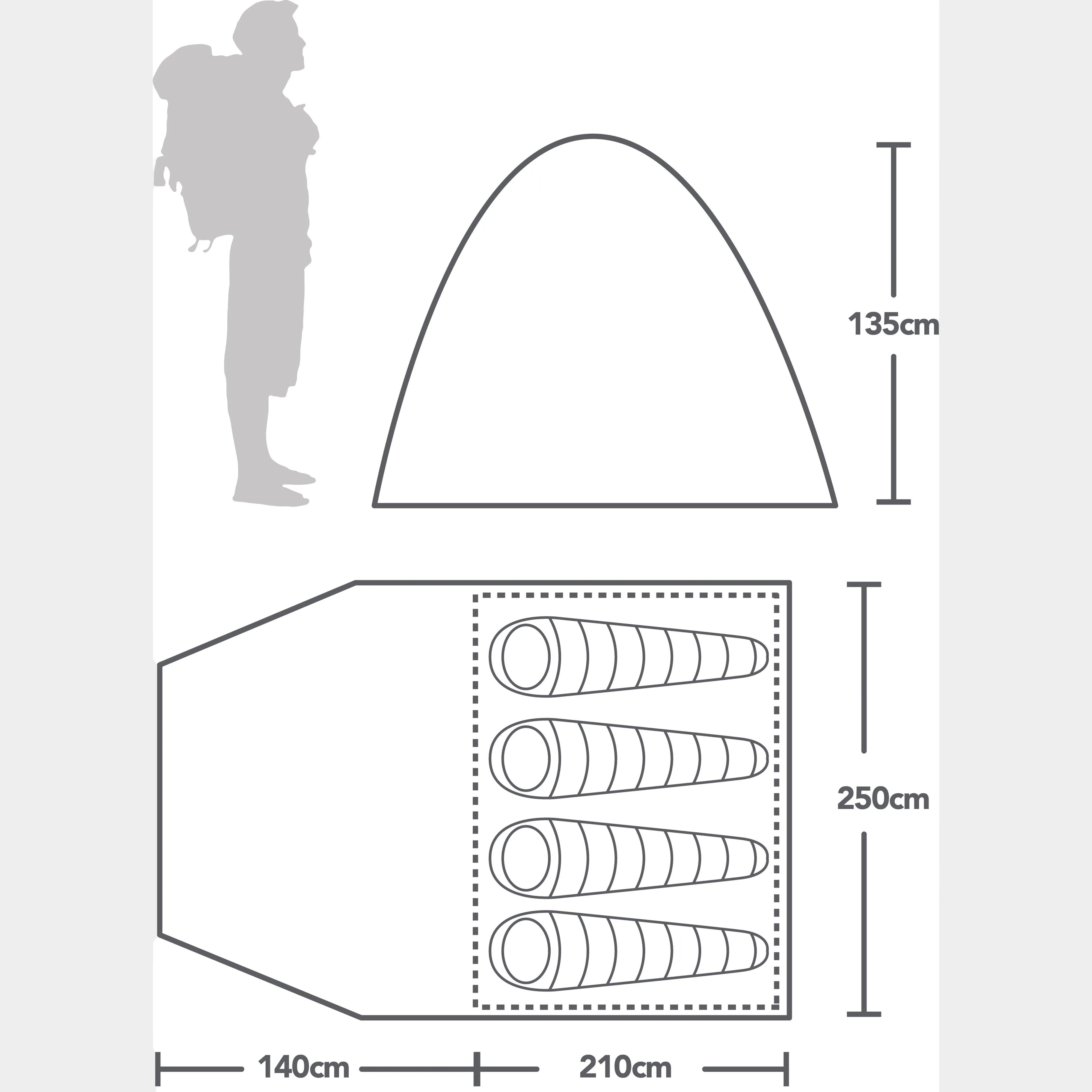 Eurohike Gaia IV XLP Eco Tent | Ultimate Outdoors