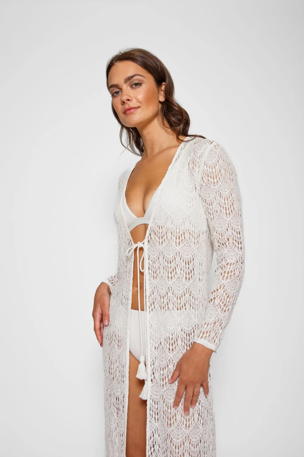 Flamenco Lace Long Cardigan