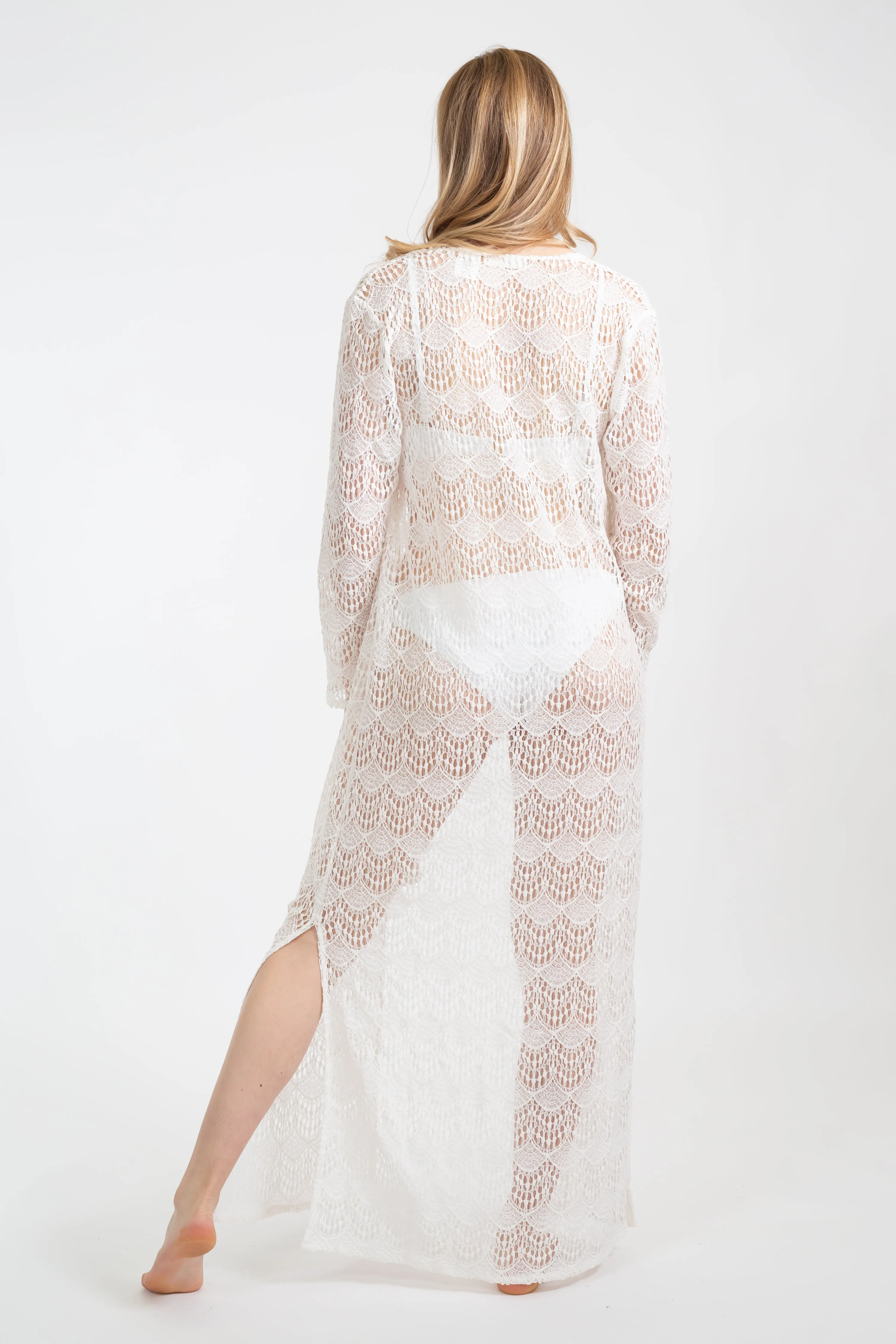 Flamenco Lace Long Cardigan