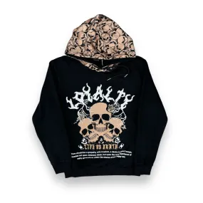 Focus Loyalty Skulls Hoodie Black