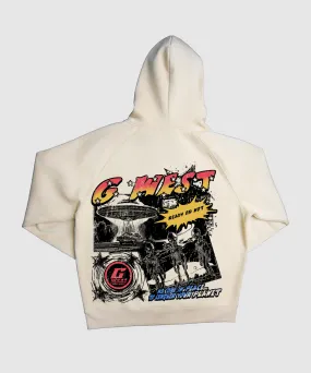 G West Cosmic Sky Ride Double Hit Crop Hoodie