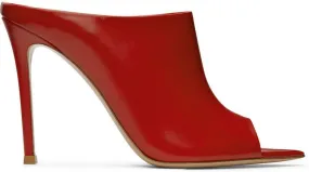 Gianvito Rossi Red Nova Mules