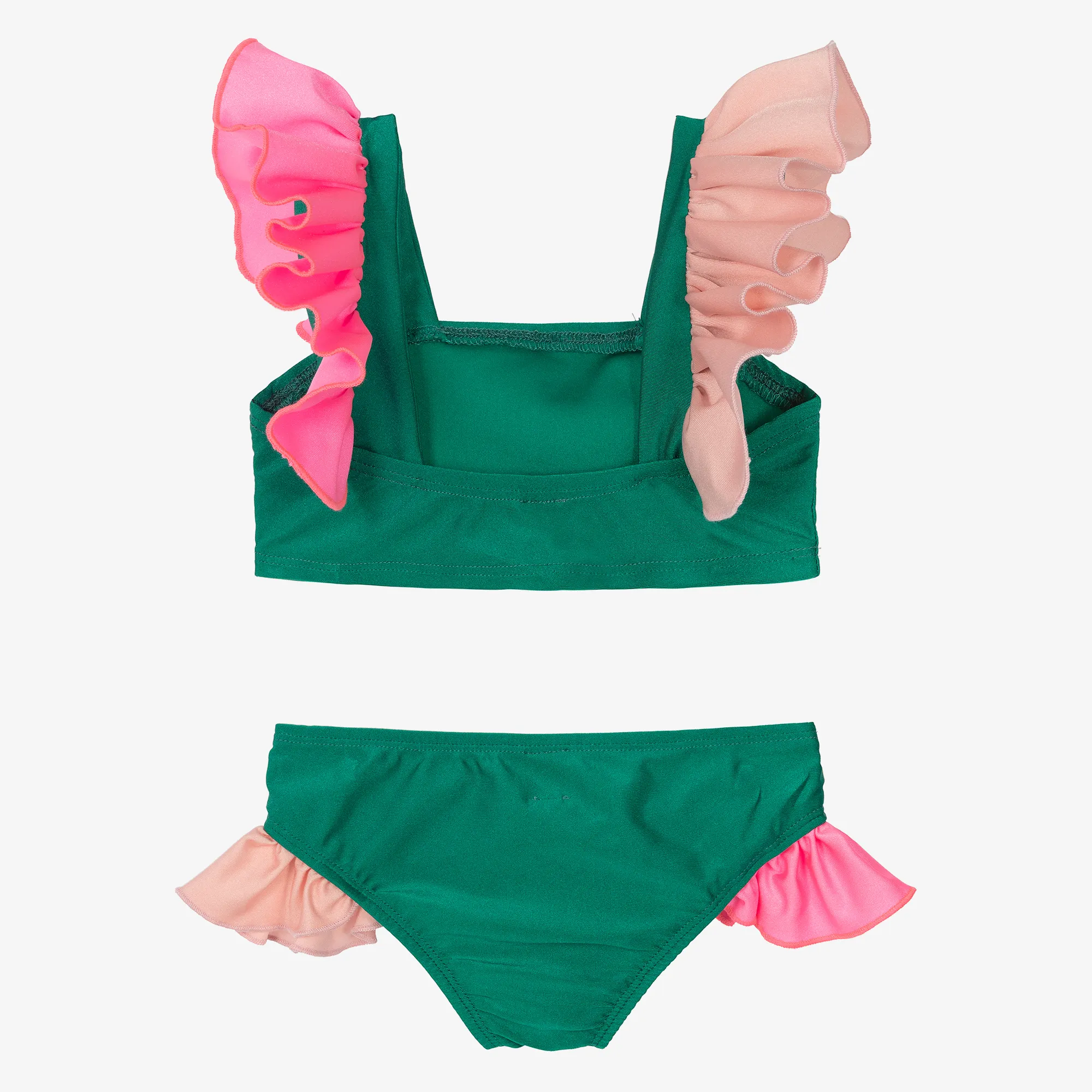 Girls Green Frill Bikini