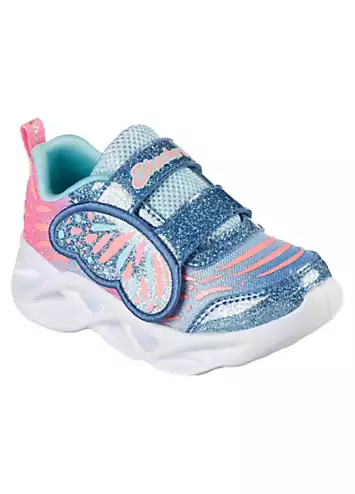 Girls S Lights Twisty Bright’s Wing in It Trainers by Skechers | Look Again