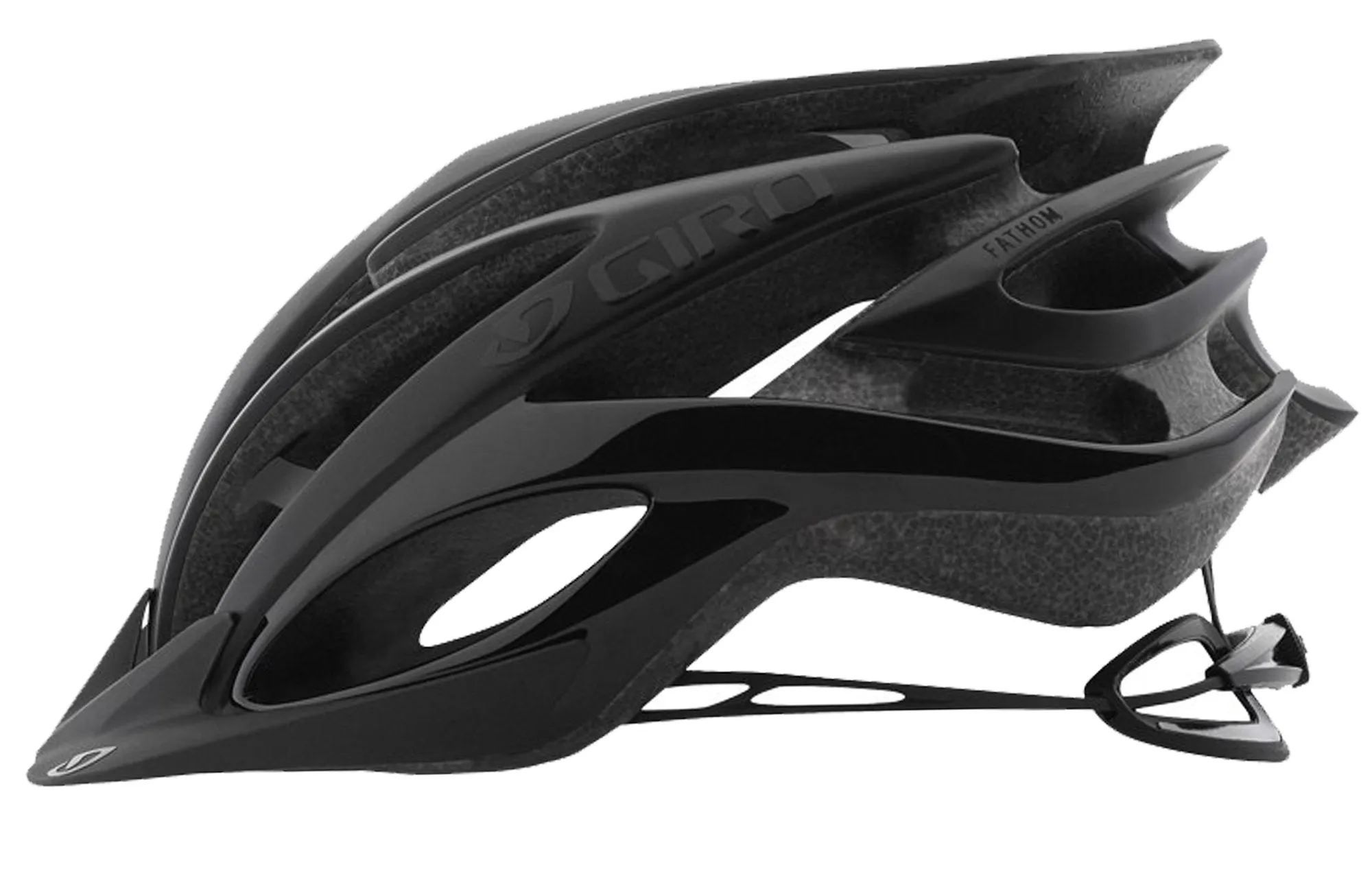 Giro Fathom MTB Helmet - Matt Black-Gloss Black