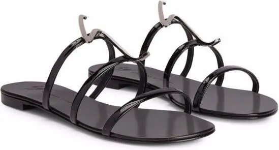 Giuseppe Zanotti Syrma G-strap sandals Black