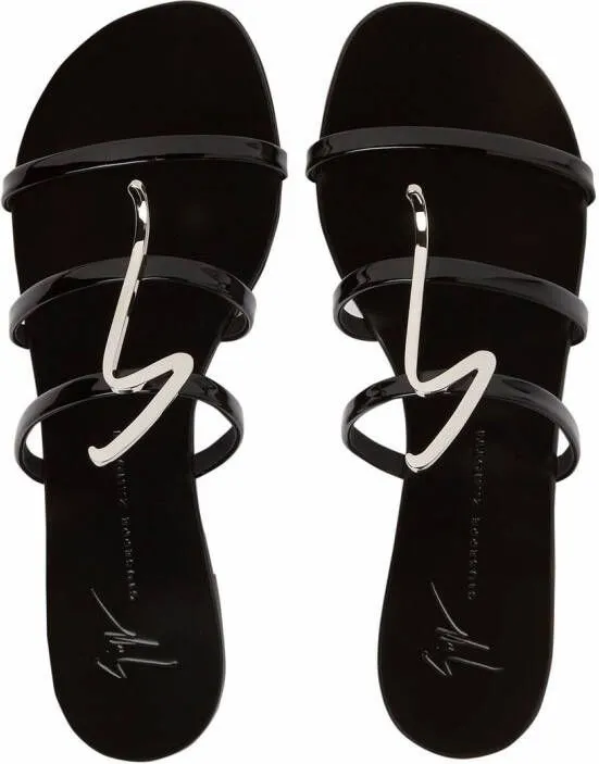 Giuseppe Zanotti Syrma G-strap sandals Black