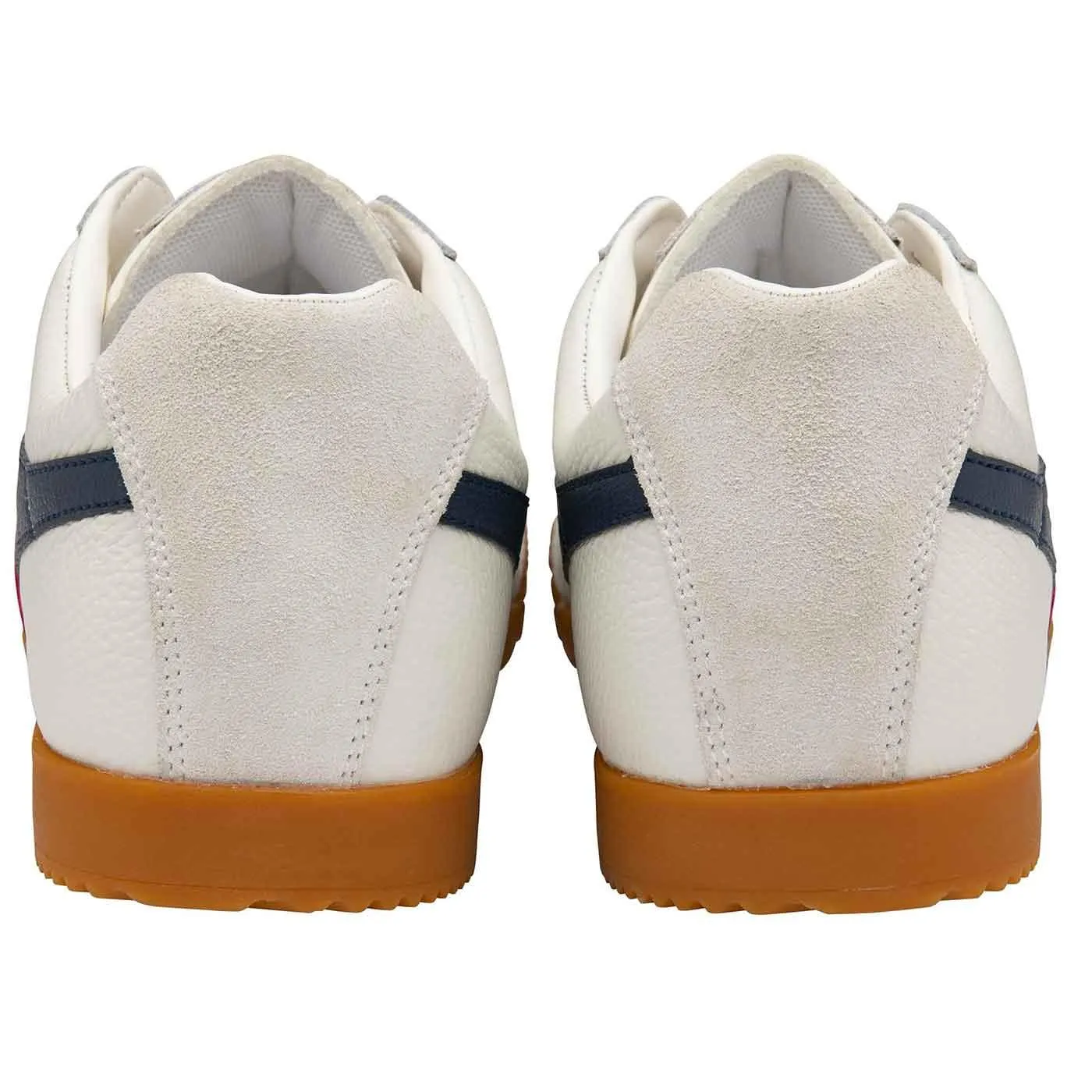 GOLA Harrier Leather Retro Mod Trainers (WHITE)