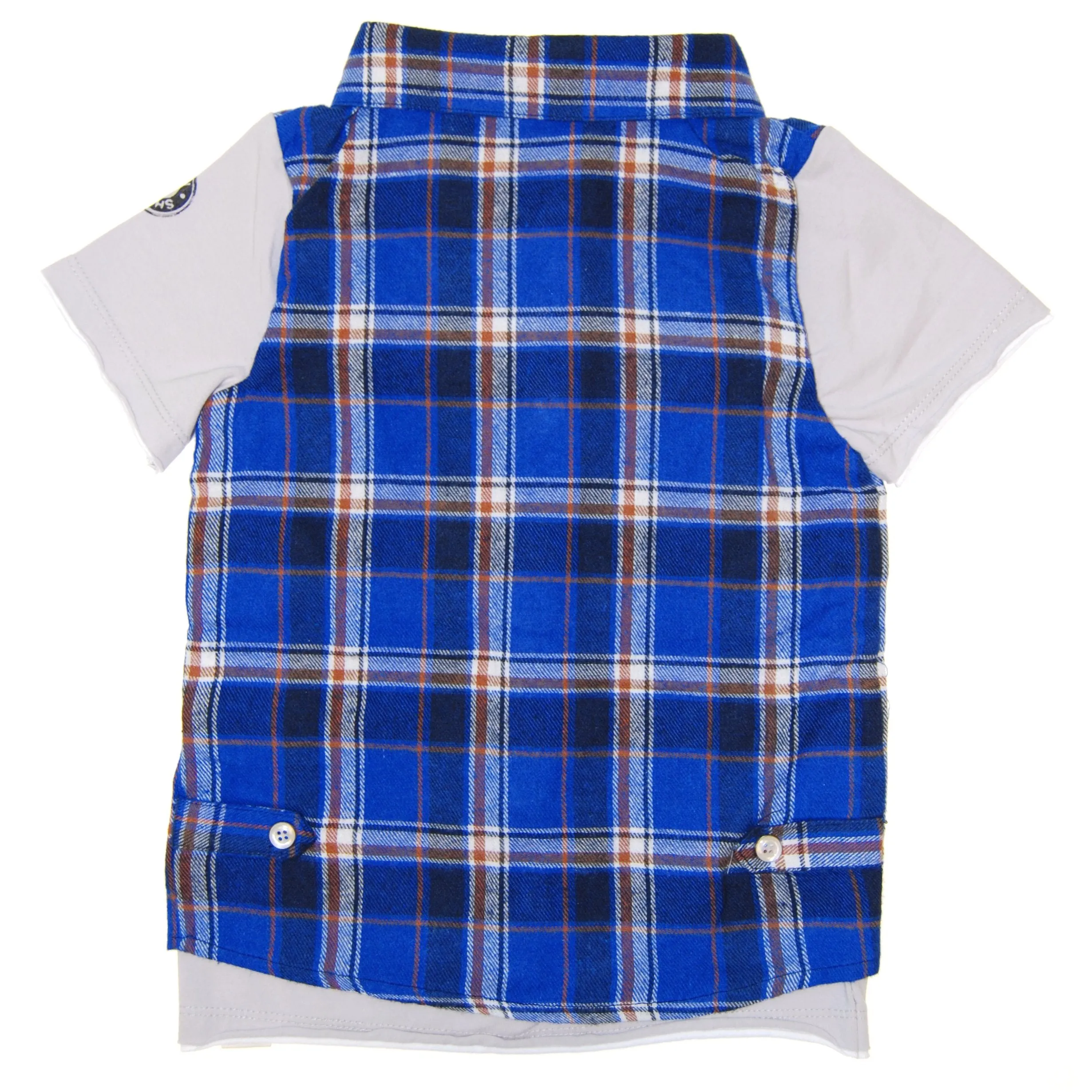 Grease Monkey Real Plaid Vest Baby T-Shirt by: Mini Shatsu