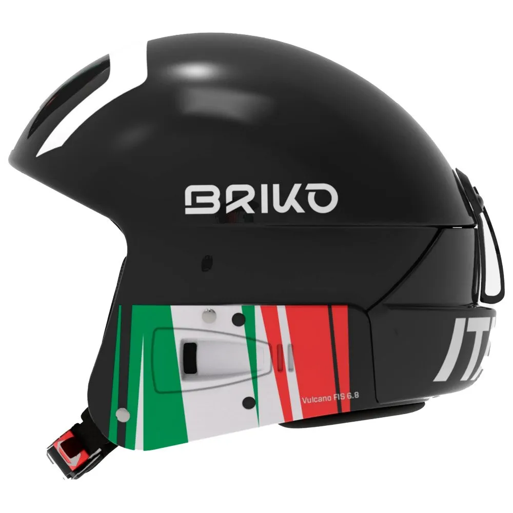 Helmet Briko ---Vulcano Fis 6.8 Epp - Fisi Shiny Black White