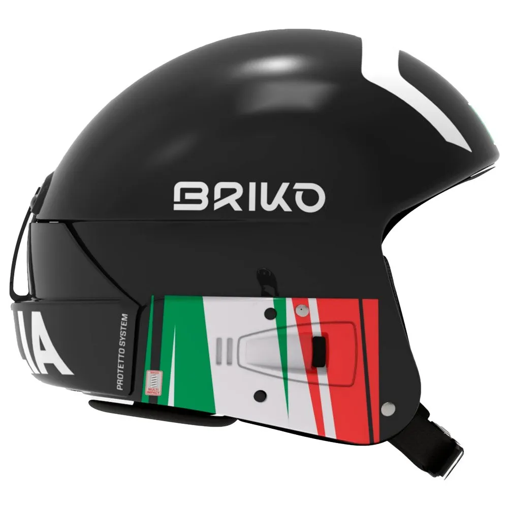 Helmet Briko ---Vulcano Fis 6.8 Epp - Fisi Shiny Black White