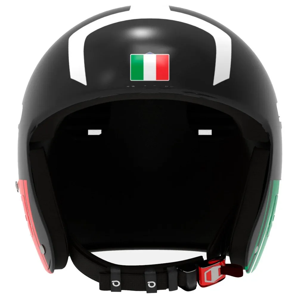 Helmet Briko ---Vulcano Fis 6.8 Epp - Fisi Shiny Black White