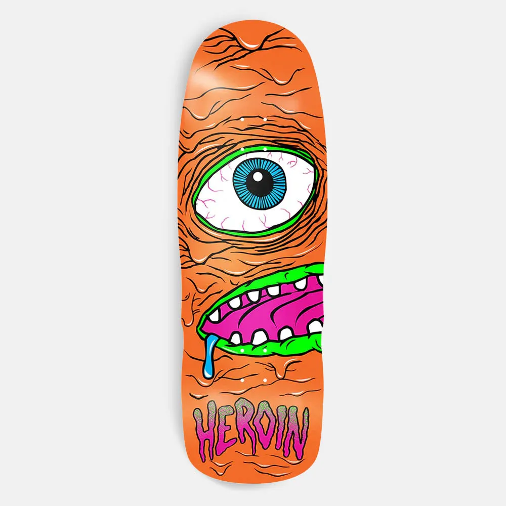 Heroin Skateboards - 10.4 Mega Mutant Skateboard Deck - Orange