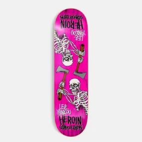 Heroin Skateboards - 8.25 Lee Yankou Axe Skeletons Skateboard Deck