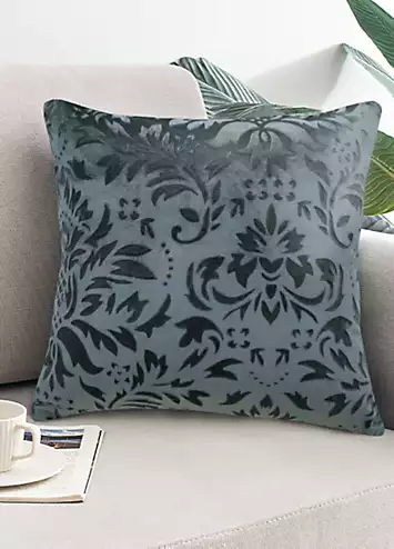 Home Curtains Taylor Embossed Velour 43 x 43 cm Cushion | Kaleidoscope