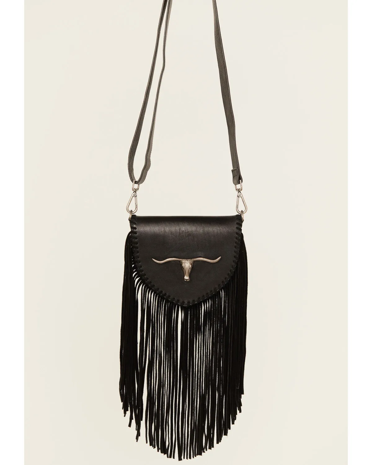 Idyllwind Women's Esperanza Longhorn Leather Fringe Crossbody Bag