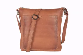 [ISABELLA] SMALL CROSSBODY BAG | SUPER SOFT NAPPA LEATHER: Mocha