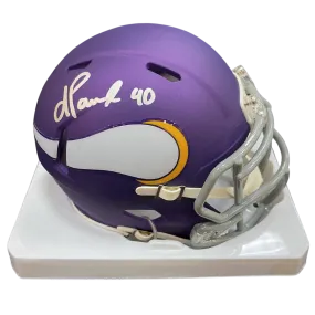 Ivan Pace Jr. Autographed Minnesota Vikings Classic Mini Helmet