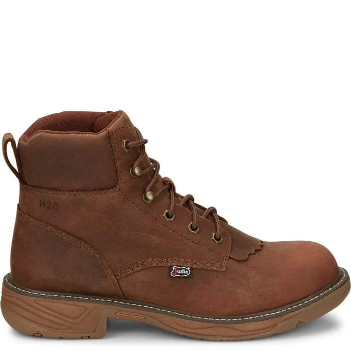 Justin Men's - 6 Rush Lacer Waterproof EH Work Boot - Round Toe