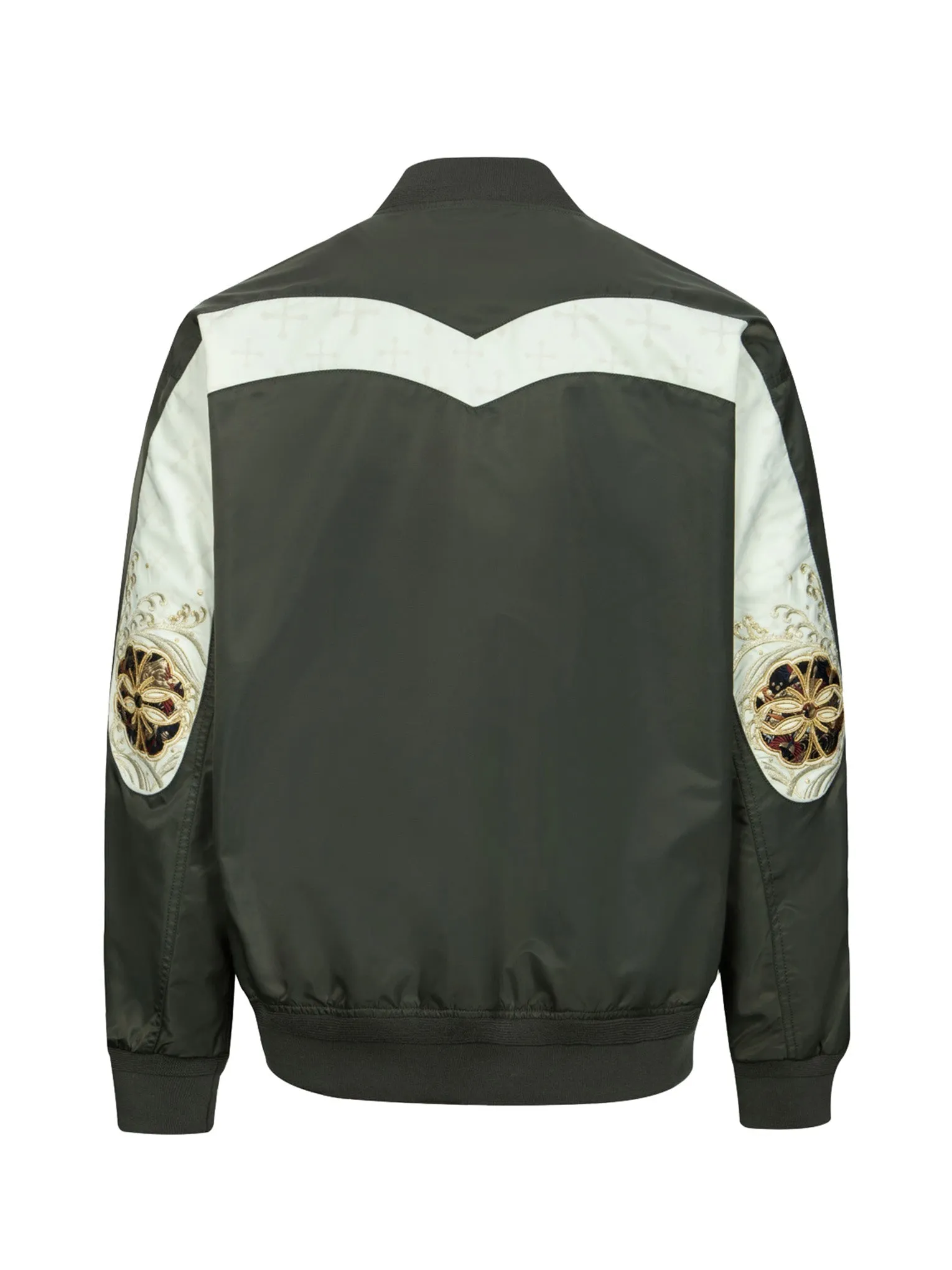 Kamon Brocade Daicock Insert Relax Fit Bomber Jacket